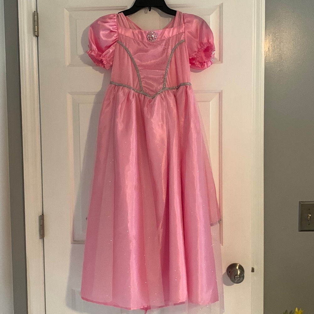 Beautiful Pink Dress-Up Gown with Matching Cape